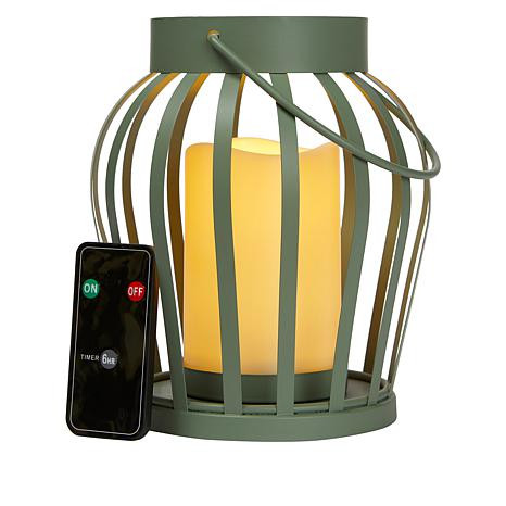 Chris & Peyton 7" Metal Lantern with LED Candle - 20392319 | HSN | HSN