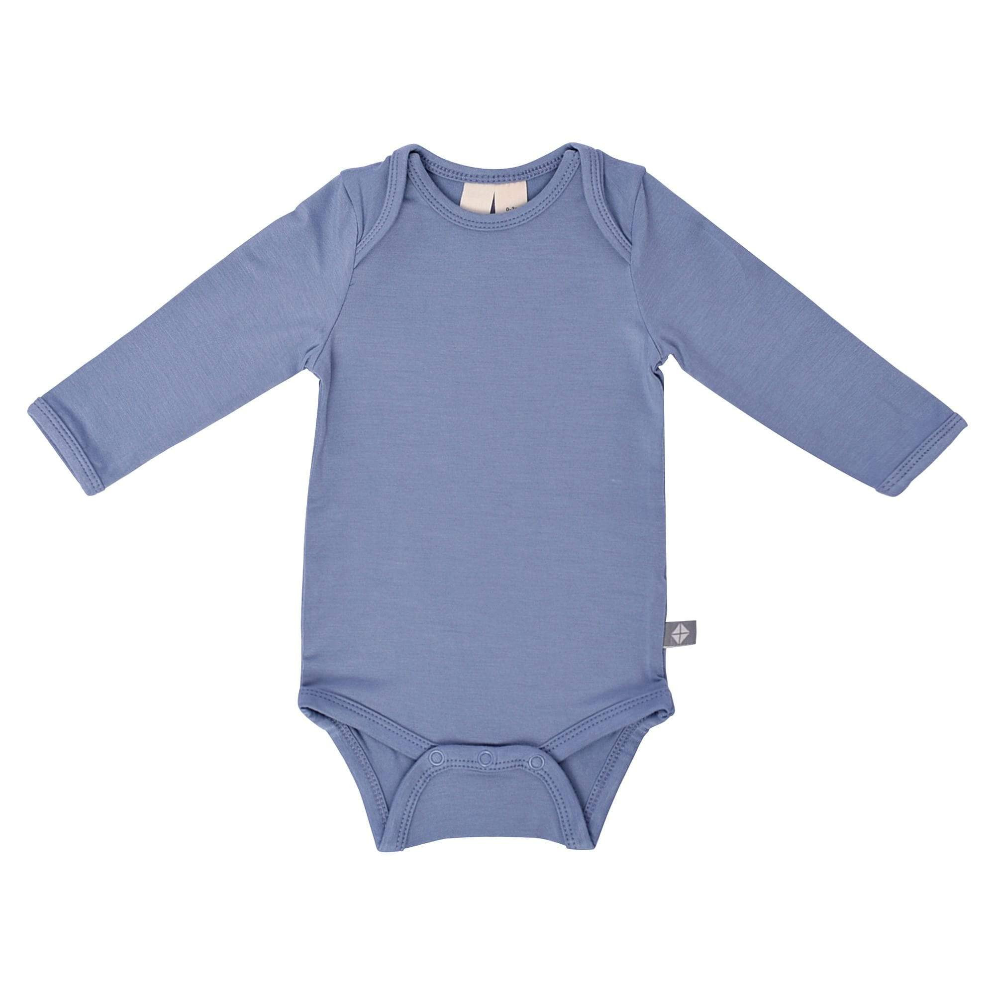 Long Sleeve Bodysuit in Slate | Kyte BABY