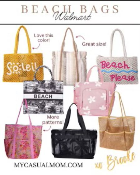 Beach bags Walmart 

#LTKSeasonal #LTKFestival #LTKGiftGuide