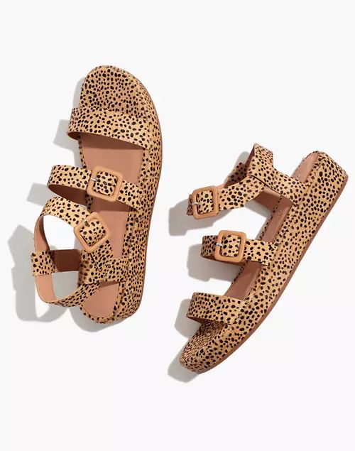 The Robin Platform Sandal in Spotted Calf Hair | Madewell