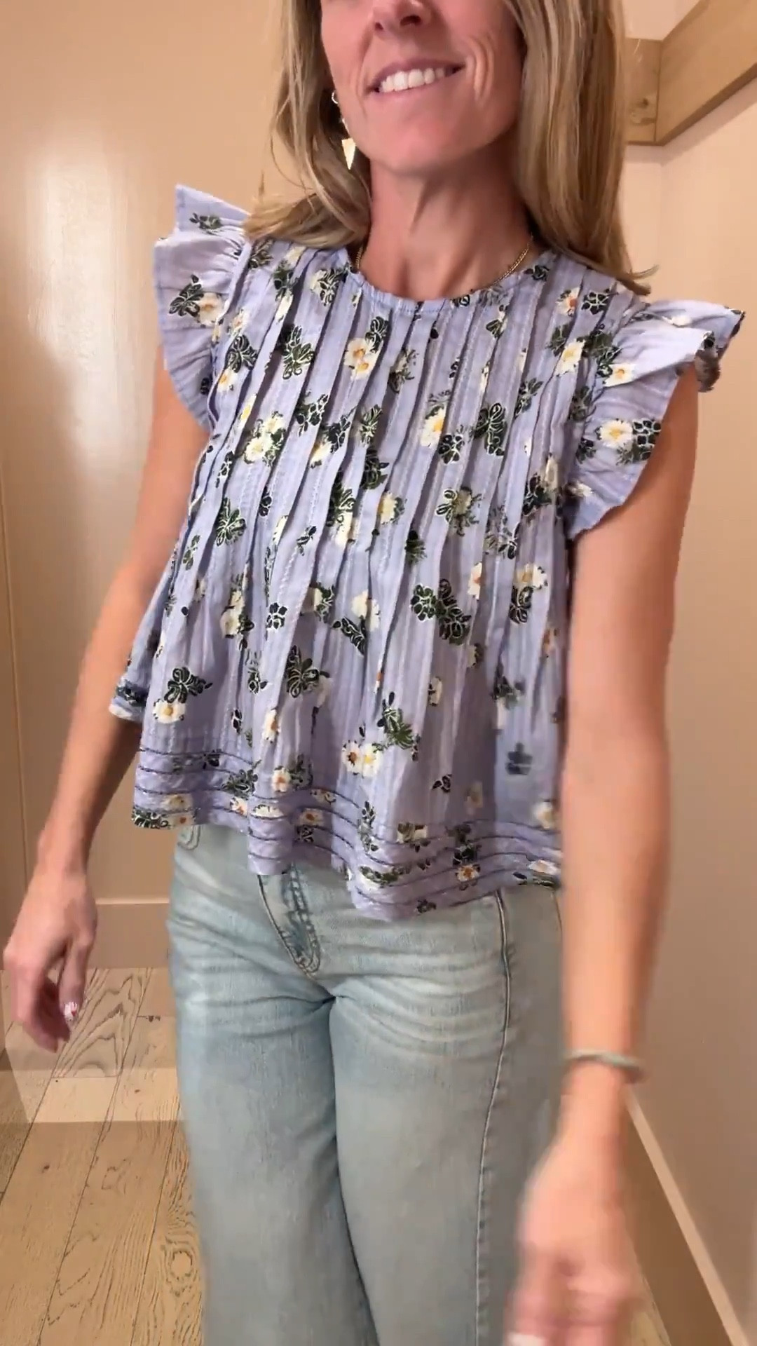 Spring outfit finds, loving this people floral flowy top and wide leg light denim casual looking jeans.  The fit is so good!

#anthropologiefinds #springoutfits #jeans #denim

#LTKootd #LTKmomlife #LTKOver40