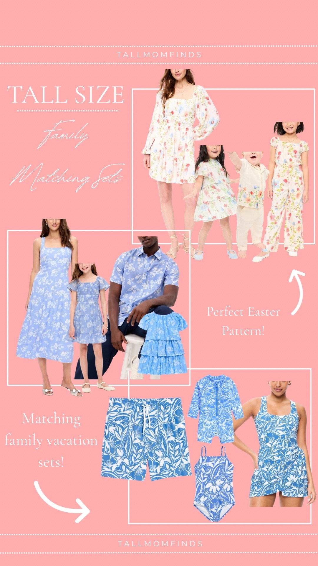 Family matching just got better!

Tall-friendly family matching sets that actually fit — featuring men’s shirts, women’s dresses, and coordinating styles for the whole crew. Perfect for Easter photos, beach days, and warm-weather trips when you want everyone looking put together. Easy, elevated, and made for tall girls who never want to compromise on length.

family matching sets, men’s shirts, women’s dresses, Easter outfits, vacation swim wear, coordinated family outfits, tall women’s dresses, family vacation outfits, beach family outfits, matching family looks, kids swimwear, kids Easter outfits

#LTKTall #LTKSeasonal #LTKKids