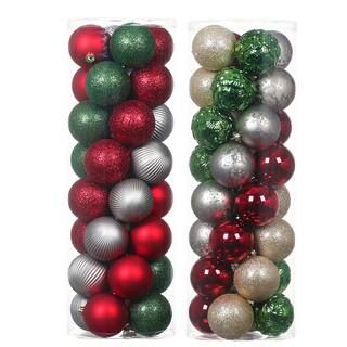 Assorted 32ct. 2.5" Farmhouse Ball Ornament Set by Ashland® | Michaels Stores