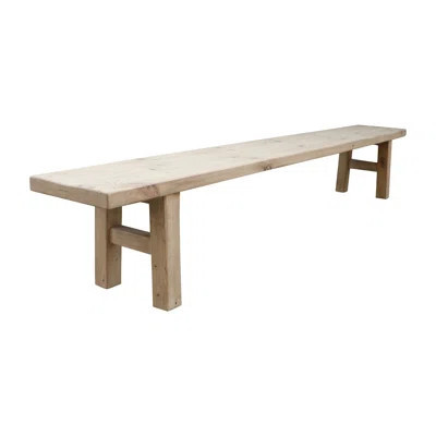 Lily's Living 107" L Capri Bench Warm Natural Pinewood | Wayfair North America