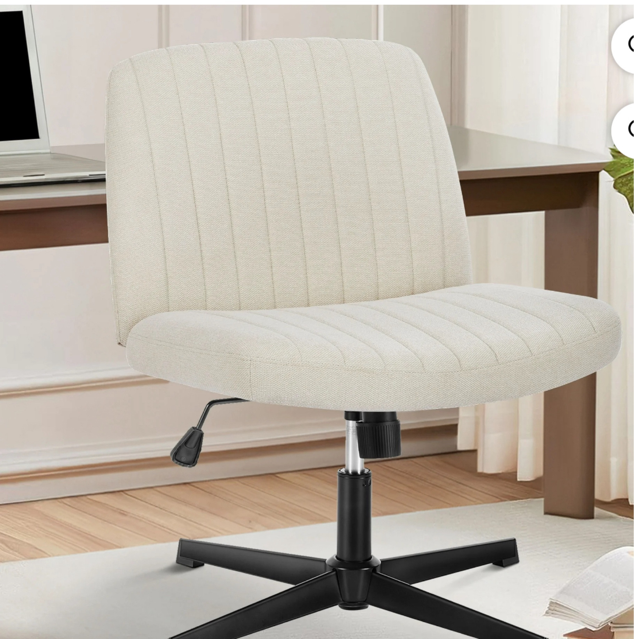 Viral criss cross chair at less than half the price! 

Office Chair Armless Criss Cross Legged Chair No Wheels, Comfy Home Office Desk Chairs, Adjustable Swivel Padded Fabric Vanity Task Computer Chair

#LTKGiftGuide #LTKHoliday #LTKSaleAlert