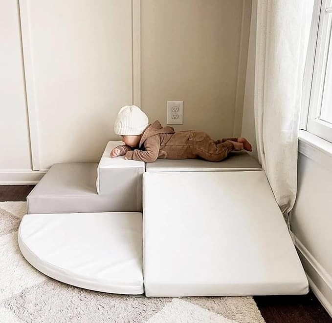 Large 4-Piece Set Climbing Toys for Toddlers 1-3, Baby Foam Climbing Blocks for Toddlers, Soft Pl... | Amazon (US)