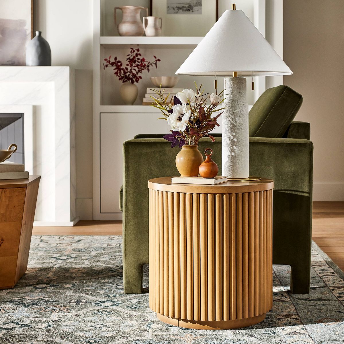 Dowel Fully Assembled Accent Table Natural - Threshold™ designed with Studio McGee | Target