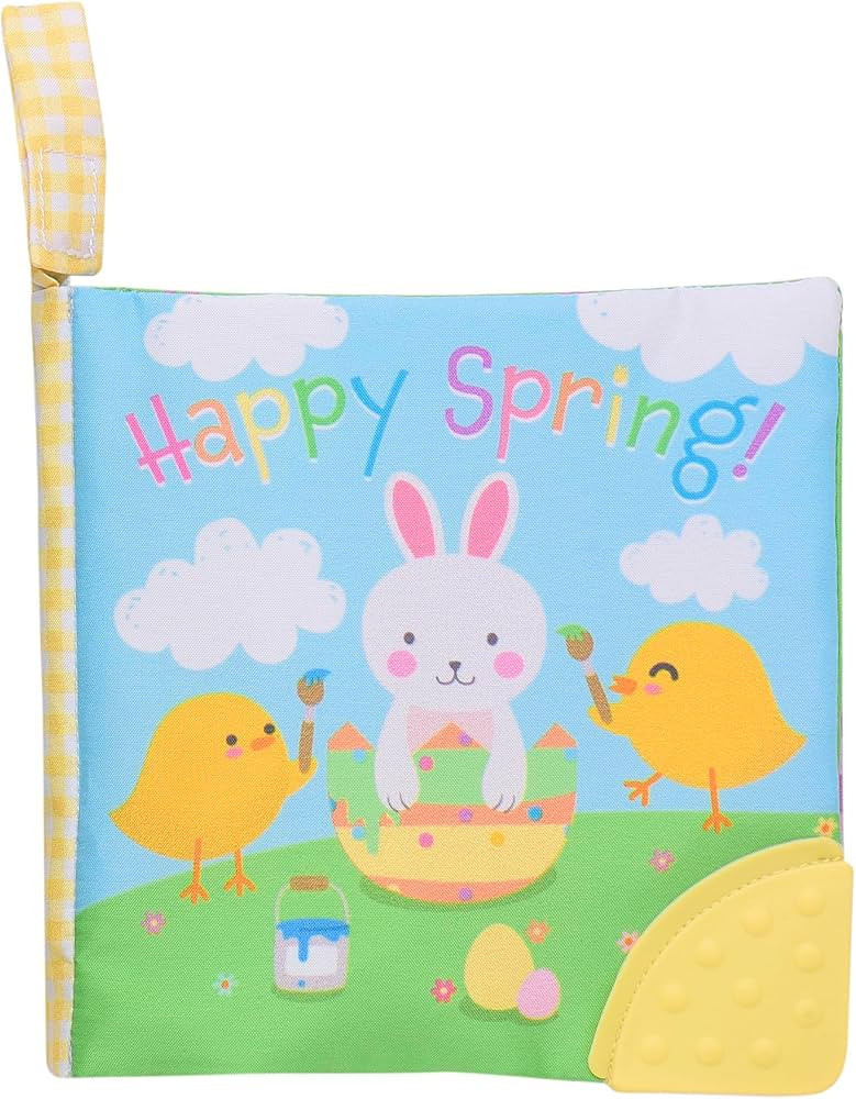 Magic Years 5 inch Soft, Crinkle Activity Book with Teether and Travel Strap for Baby, Happy Spri... | Amazon (US)