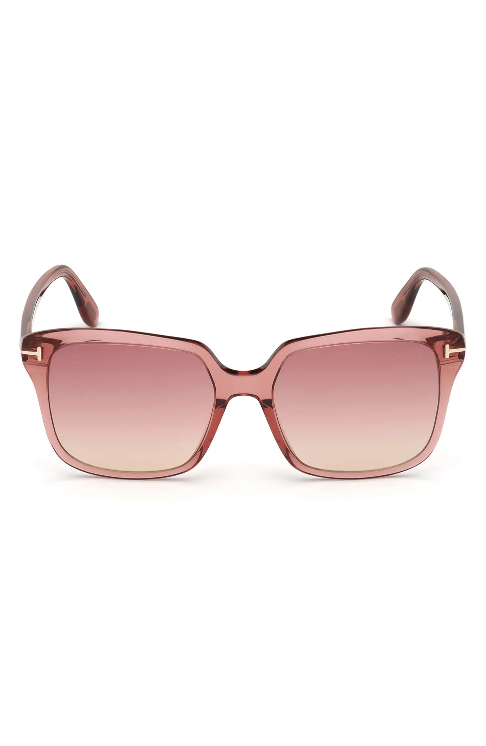 Faye 56mm Gradient Square Sunglasses | Nordstrom