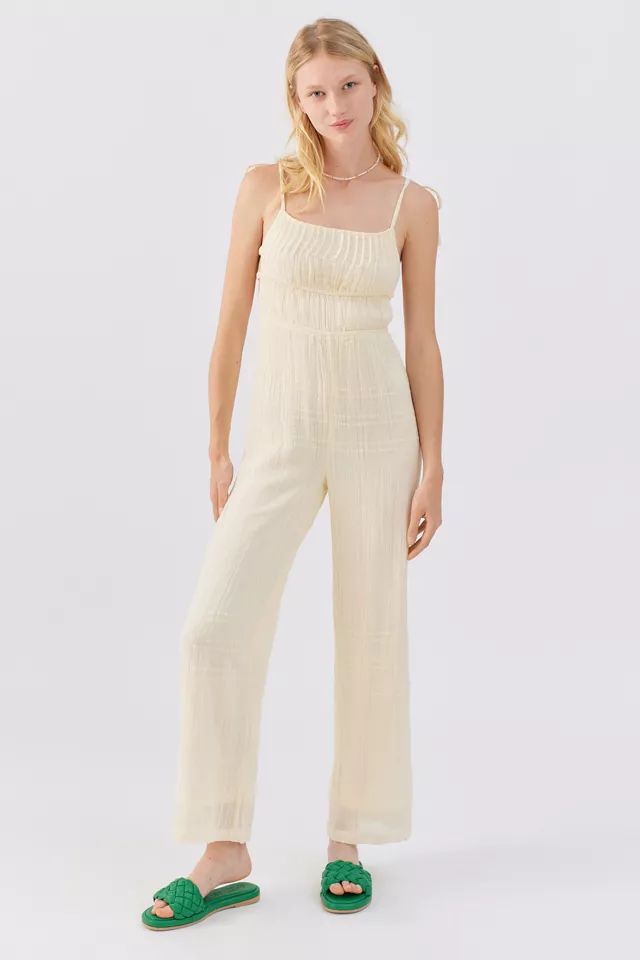 UO Courtney Tie Shoulder Jumpsuit | Urban Outfitters (US and RoW)