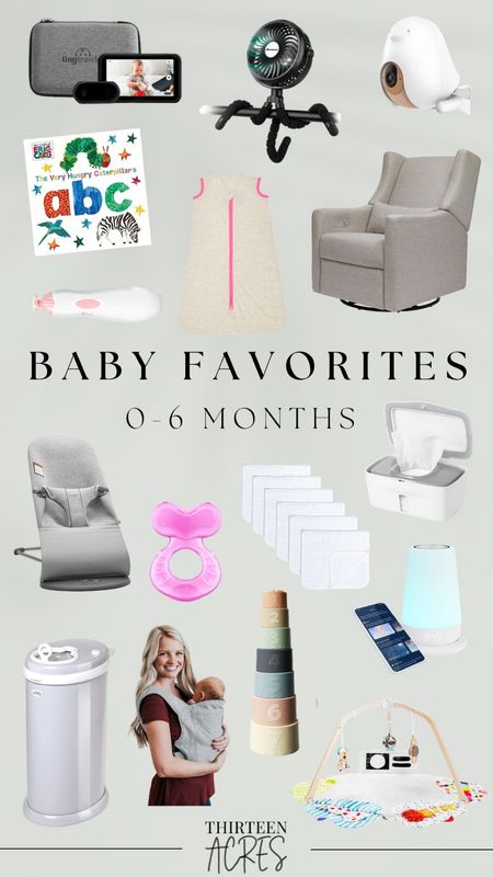 Our favorite baby items from the first six months!

Glider, rocker, sleep sack, diaper pail, teether, play gym, burp clothes, hatch sound machine, stacking cups, wipe dispenser, stacking cups, stroller fan, car camera, baby registry items, must-haves, newborn.

#LTKfamily #LTKbump #LTKbaby