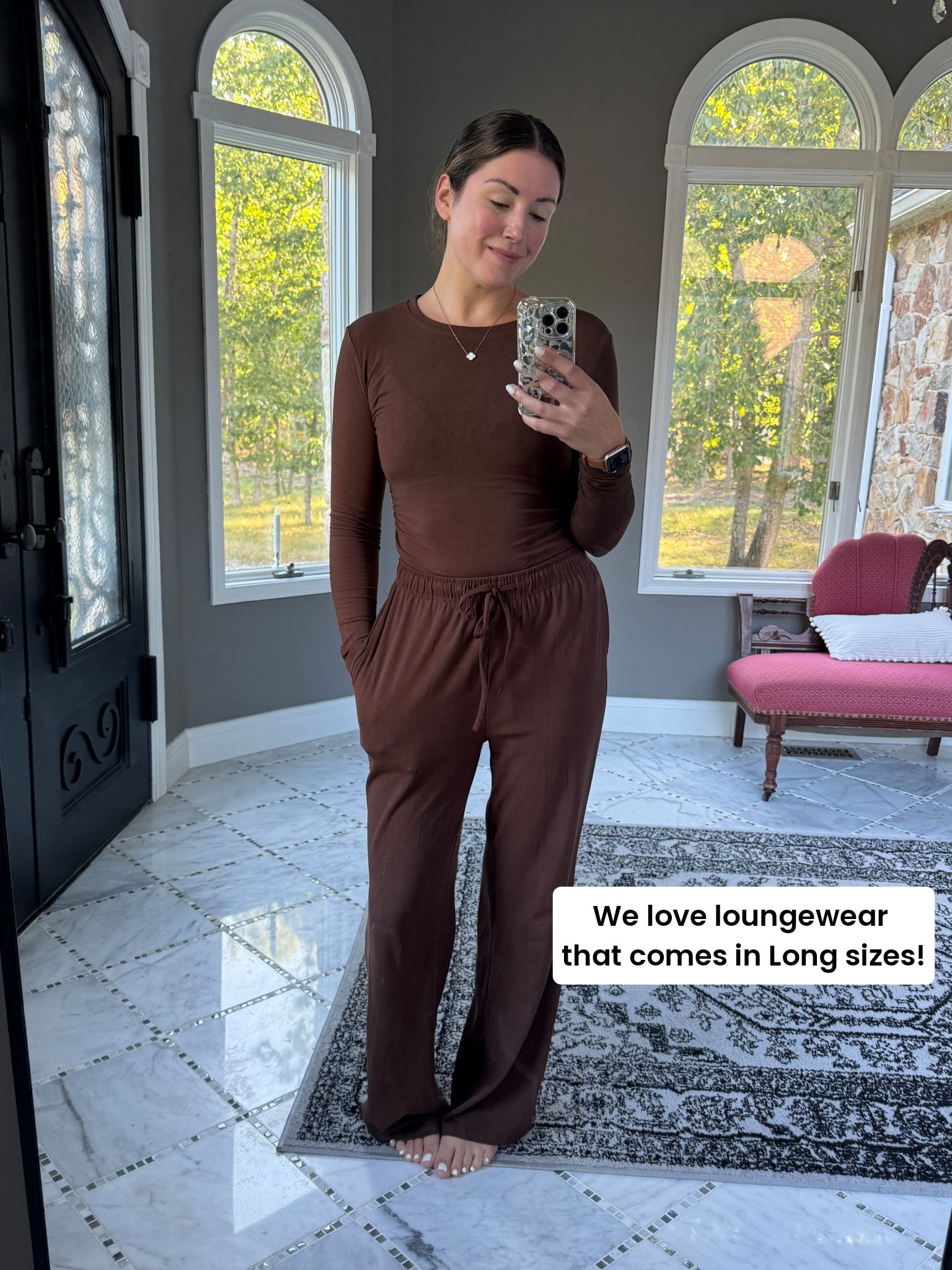 Size: S Color: coffee; long 

Love when loungewear comes in Long sizes! I have long legs so regular pants are usually just a little short on me. If long is an option, I’m buying! 

Lounge set, tall girls, LTK tall, long legs, loungewear, matching set, Amazon loungewear, Amazon matching set, athleisure, comfy pants, Amazon comfy set, neutral set, travel outfit  

#LTKFindsUnder50 #LTKTall