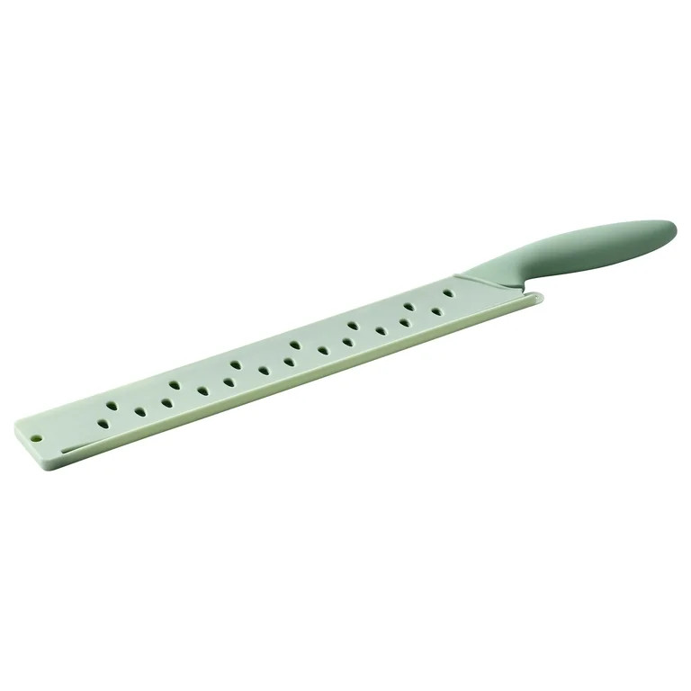 Cook With Color Watermelon Knife, Extra-Long Serrated Stainless Steel Blade for Melons, Sage | Walmart (US)