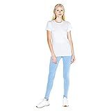 American Apparel Women's Fine Jersey Fitted Short Sleeve T-Shirt, White, Small | Amazon (US)