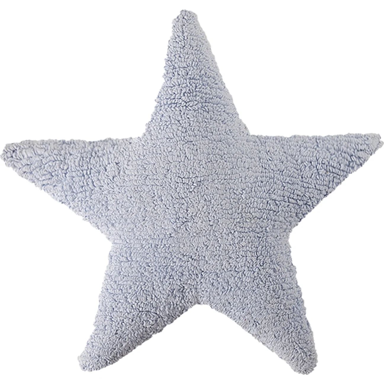Star Washable Pillow, Blue | Maisonette