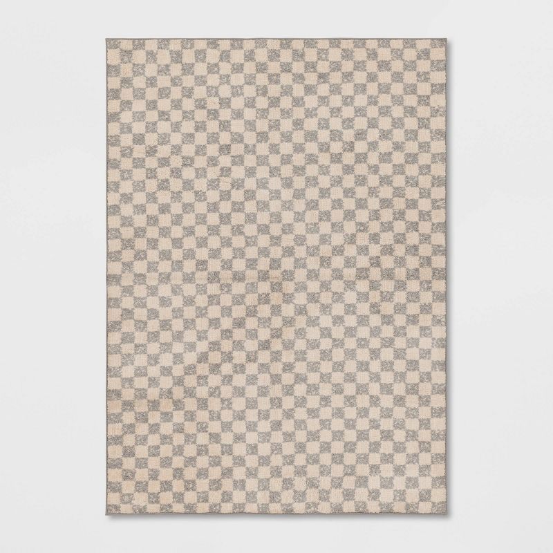 Checkerboard Plush Accent Rug - Threshold™ | Target
