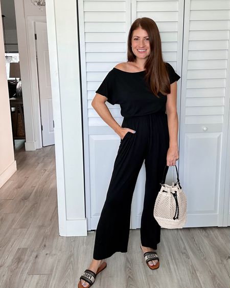 I found the perfect off the shoulder wide leg jumpsuit from Amazon Amazon! It’s so comfortable and cozy and I love that it has pockets! Wearing a size small and comes another color options!

#LTKStyleTip #LTKOver40 #LTKFindsUnder50