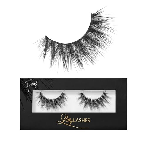 Lilly Lashes 3D Mykonos Faux Mink Strip Eyelashes, False Eyelashes Dramatic Look, Reusable False Lashes, Fake Lashes Pack, Lash Strips with Luxury Silk Like Fibers, No Lash Glue Included | Amazon (US)