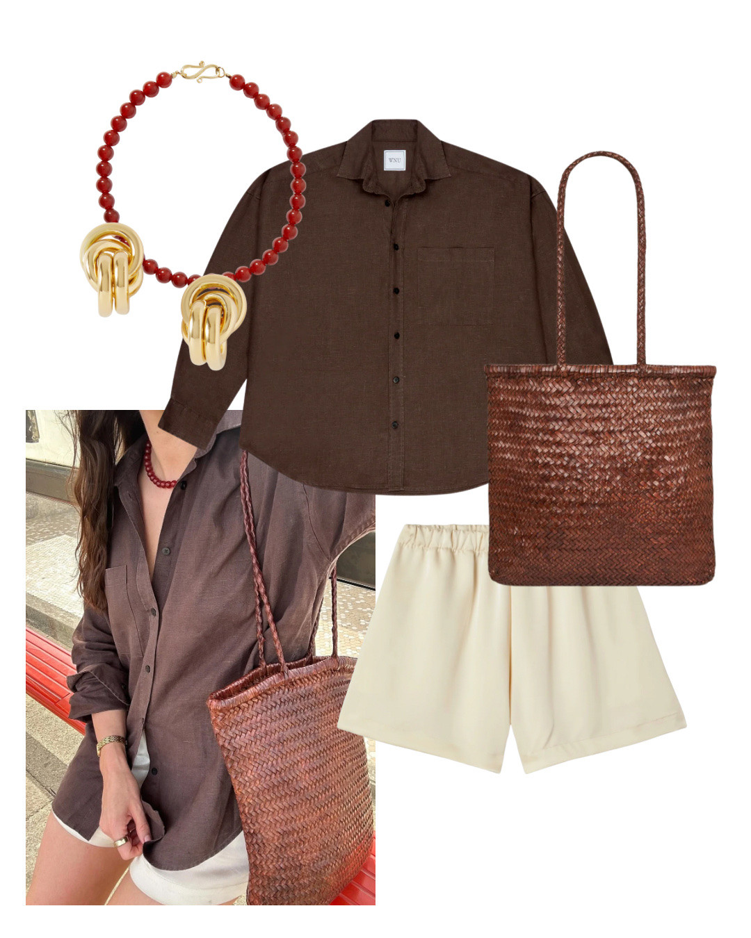 Transitional outfits, a series: all the yummy chocolate tones, styling one of my favourite shirts from this summer with silk shorts and all the golden warm tones of the summer/autumn transition. 

You can find more style content over on my Substack ’The Wardrobe Edit’

#LTKautumn #LTKsummer #LTKstyletip