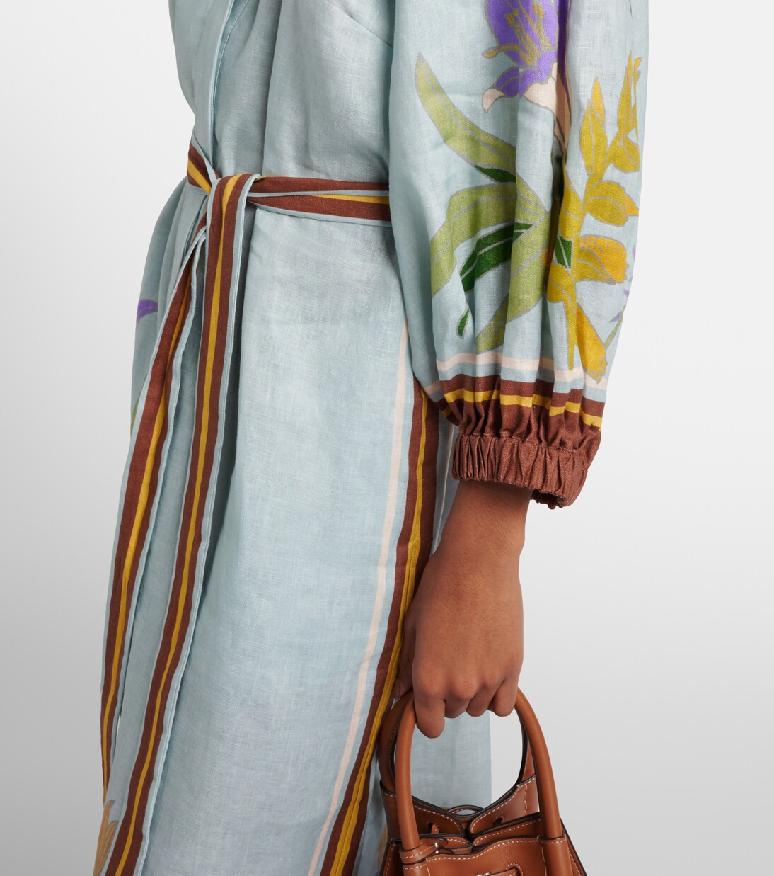 Belted floral linen shirt dress | Mytheresa (US/CA)