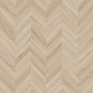 Chevron Vesinet Oak 22 MIL x 12 in. W x 28 in. L Click Lock Waterproof Luxury Vinyl Plank Floorin... | The Home Depot