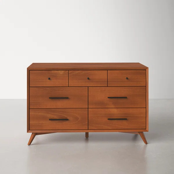 Williams 7 Drawer 56'' W Solid Wood Dresser | Wayfair North America