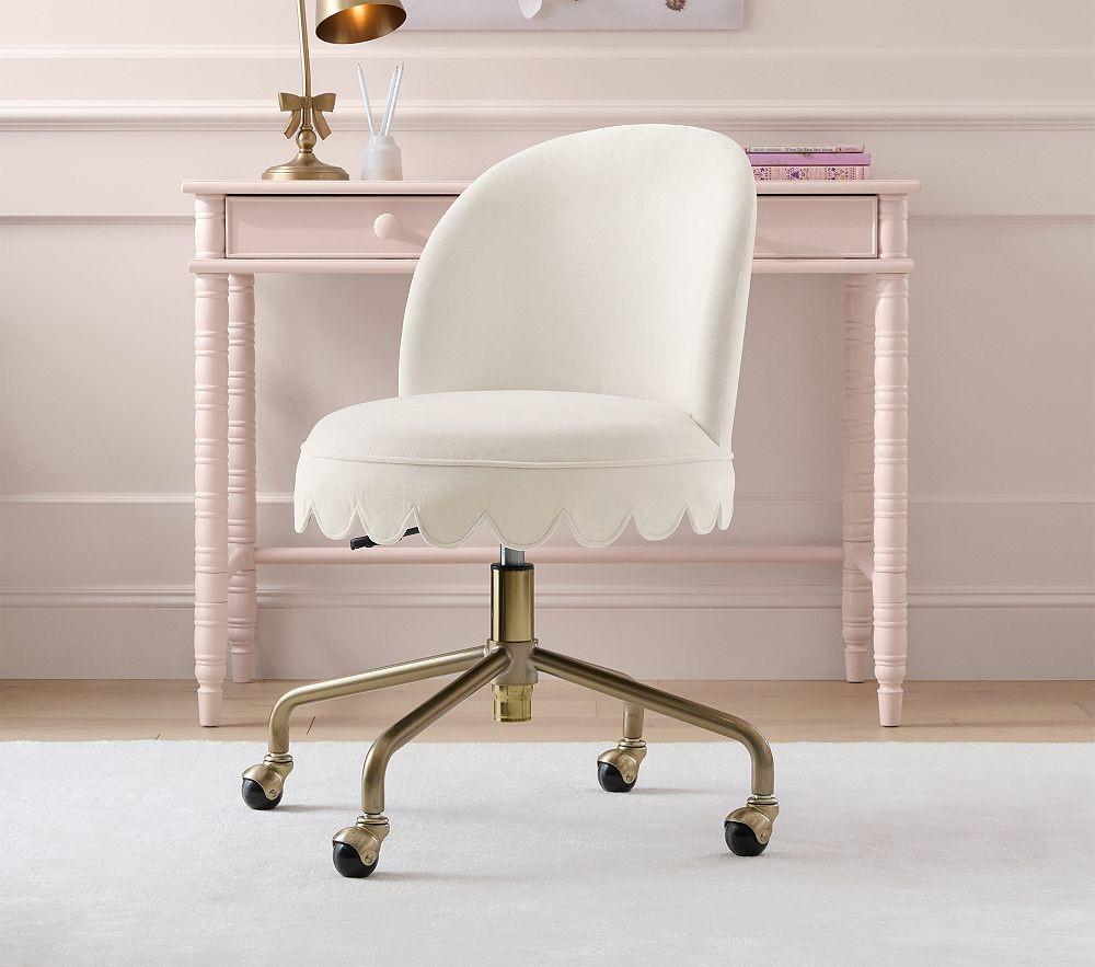 Scallop Skirt Swivel Desk Chair | Pottery Barn Kids