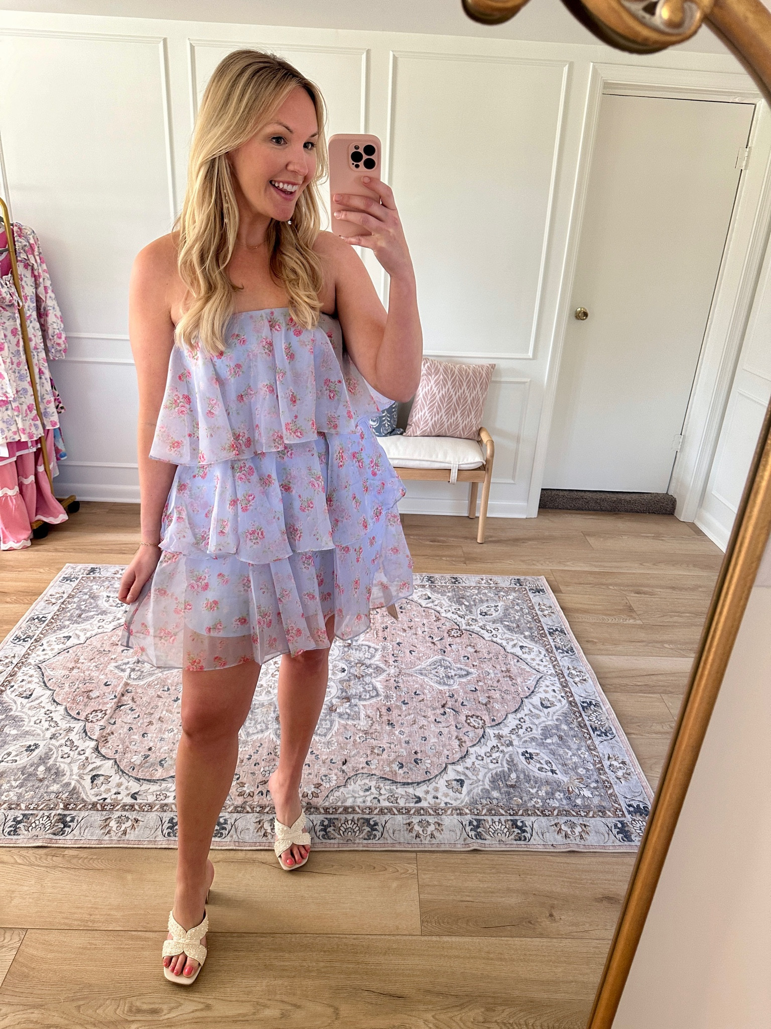 Love this tiered strapless mini dress! I’m wearing a medium tall. Wedding guest dress - spring occasion - vacation 

#LTKparties #LTKwedding #LTKSeasonal