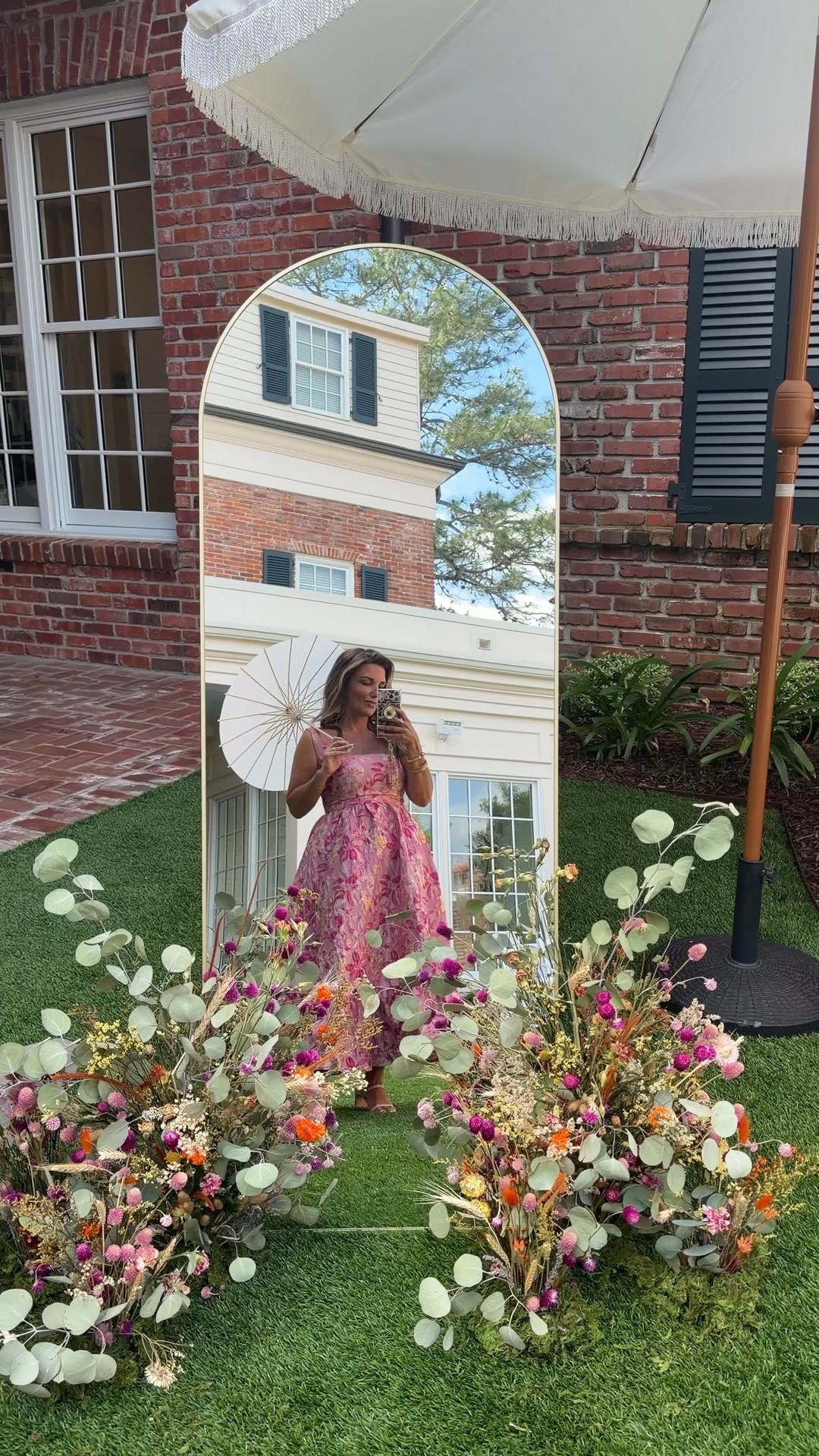 What I wore to our mom/daughter garden/bridgerton brunch!!! 
Love this dress!! 
Wearing size 6. 

#LTKSeasonal #LTKOver40 #LTKPetite