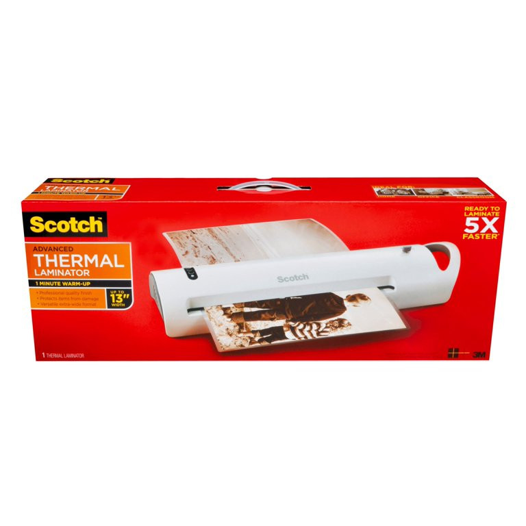 Scotch Advanced Thermal Laminator Value Pack, 13in. Input, (TL1302VP) - Walmart.com | Walmart (US)