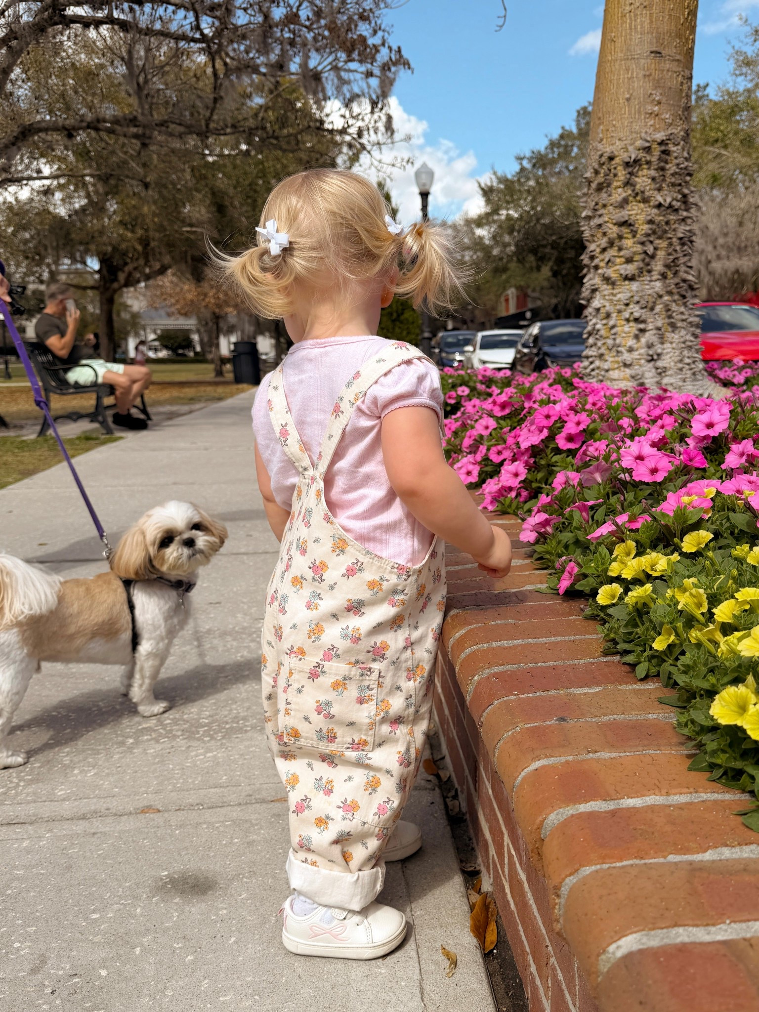 The cutest floral toddler girl overalls and target sneakers 

#LTKmomlife #LTKBaby #LTKKids