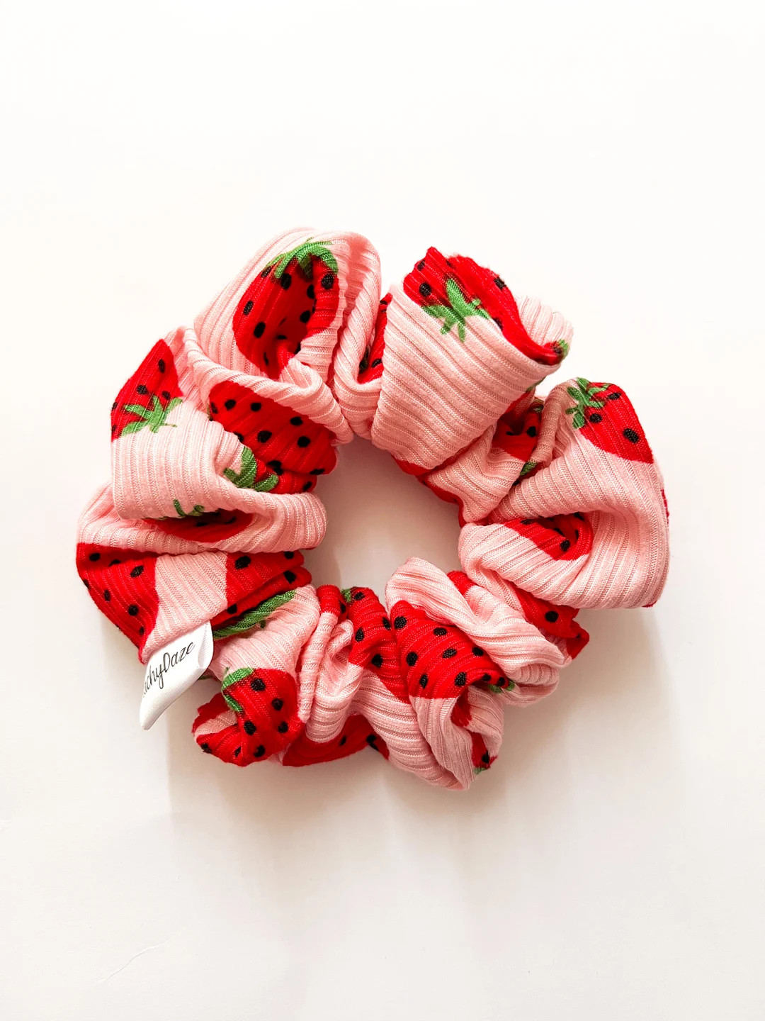 Strawberry Scrunchies | Pink Scrunchies | Women’s Hair Accessories | Hair Elastics | Hair Ties ... | Etsy (US)