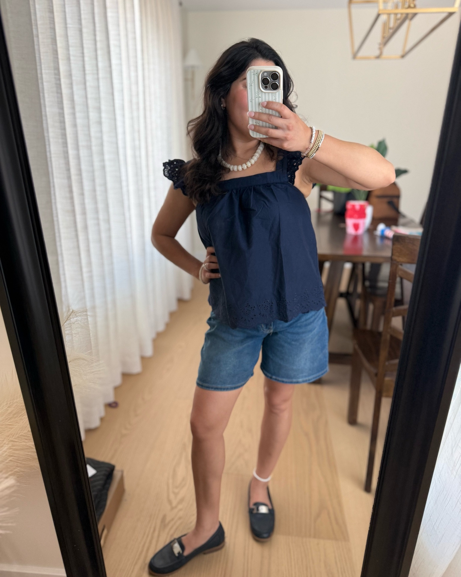 After wearing this top I can’t recommend it. It wouldn’t stay on my shoulders as I went about my day:( sadly it’s cute but no. 
These shorts on the other hand! Omg they make me feel like a 90’s butter mom in every best way possible! Soo comfy and just the right length. Summer must have

#LTKgrwm #LTKootd #LTKmomlife