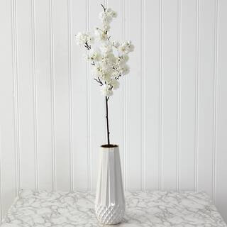 Nearly Natural 35in. Cherry Blossom Artificial Flower (Set of 3) 2363-S3-WH | The Home Depot