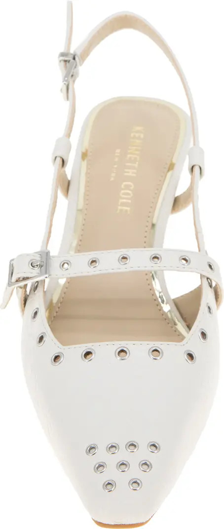 Kenneth Cole Martha Eyelet Slingback Kitten Heel Pump (Women) | Nordstromrack | Nordstrom Rack
