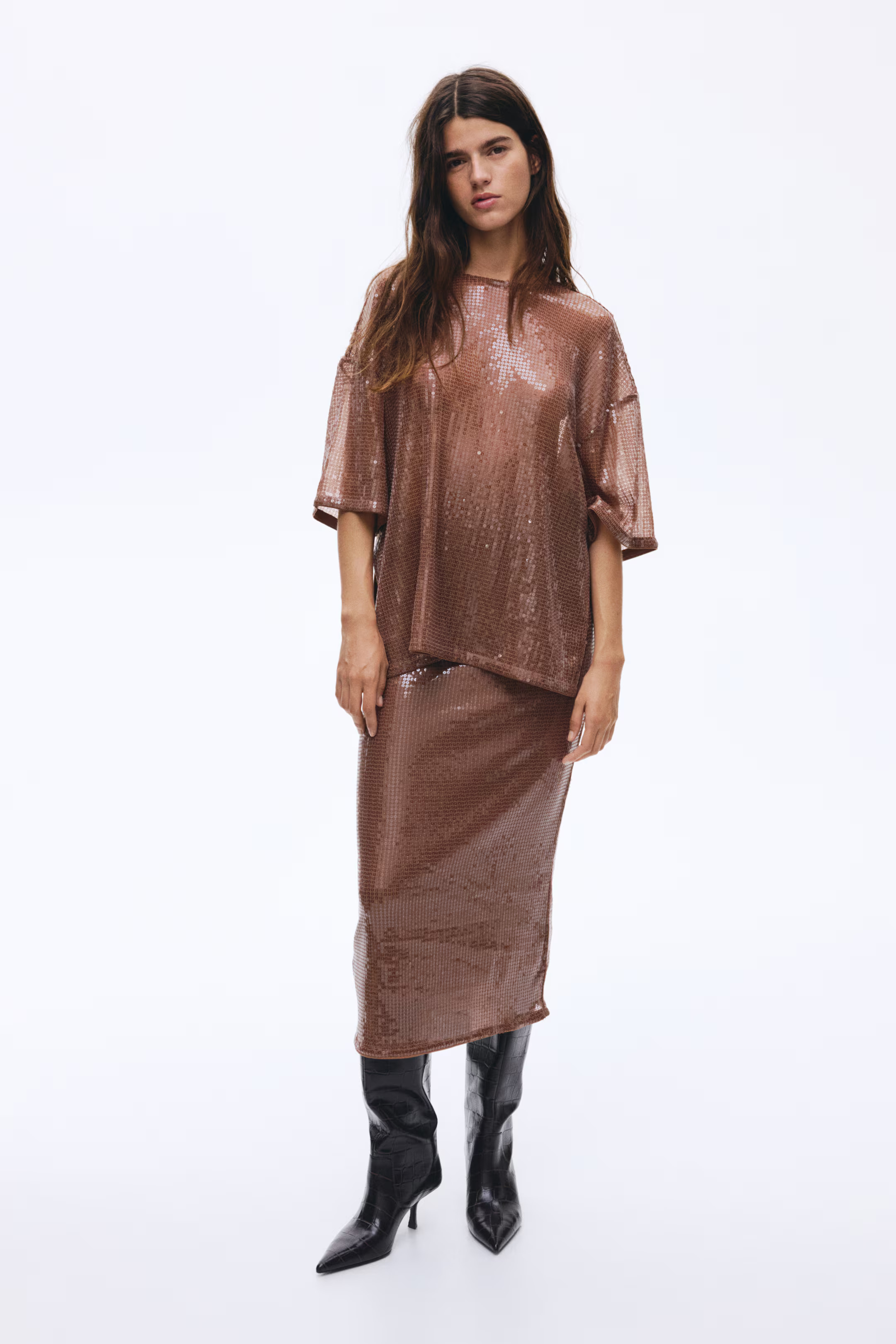 Oversized Sequined Top | H&M (US + CA)