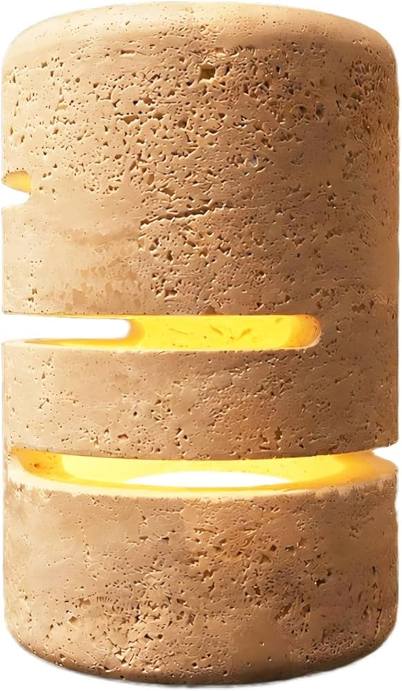 Marmor Marble Lamp Modern Pat Lamp Travertine Table Stone lamp Type-C 3 Bedside Lamps Ambient Lig... | Amazon (US)