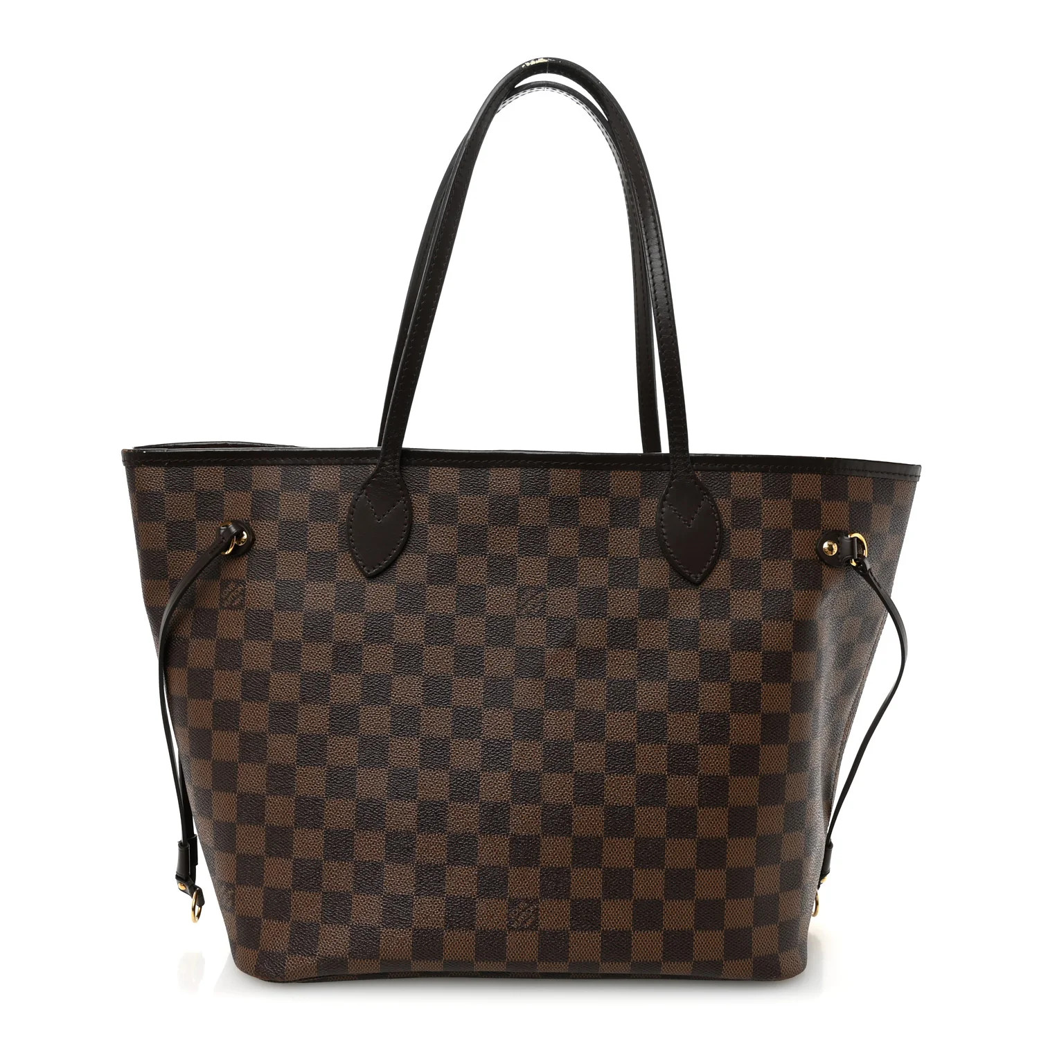 Damier Ebene Neo Neverfull MM Rose Ballerine | FASHIONPHILE (US)