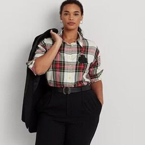 LAUREN RALPH LAUREN Bullion Checked Plaid Twill Shirt | Poshmark