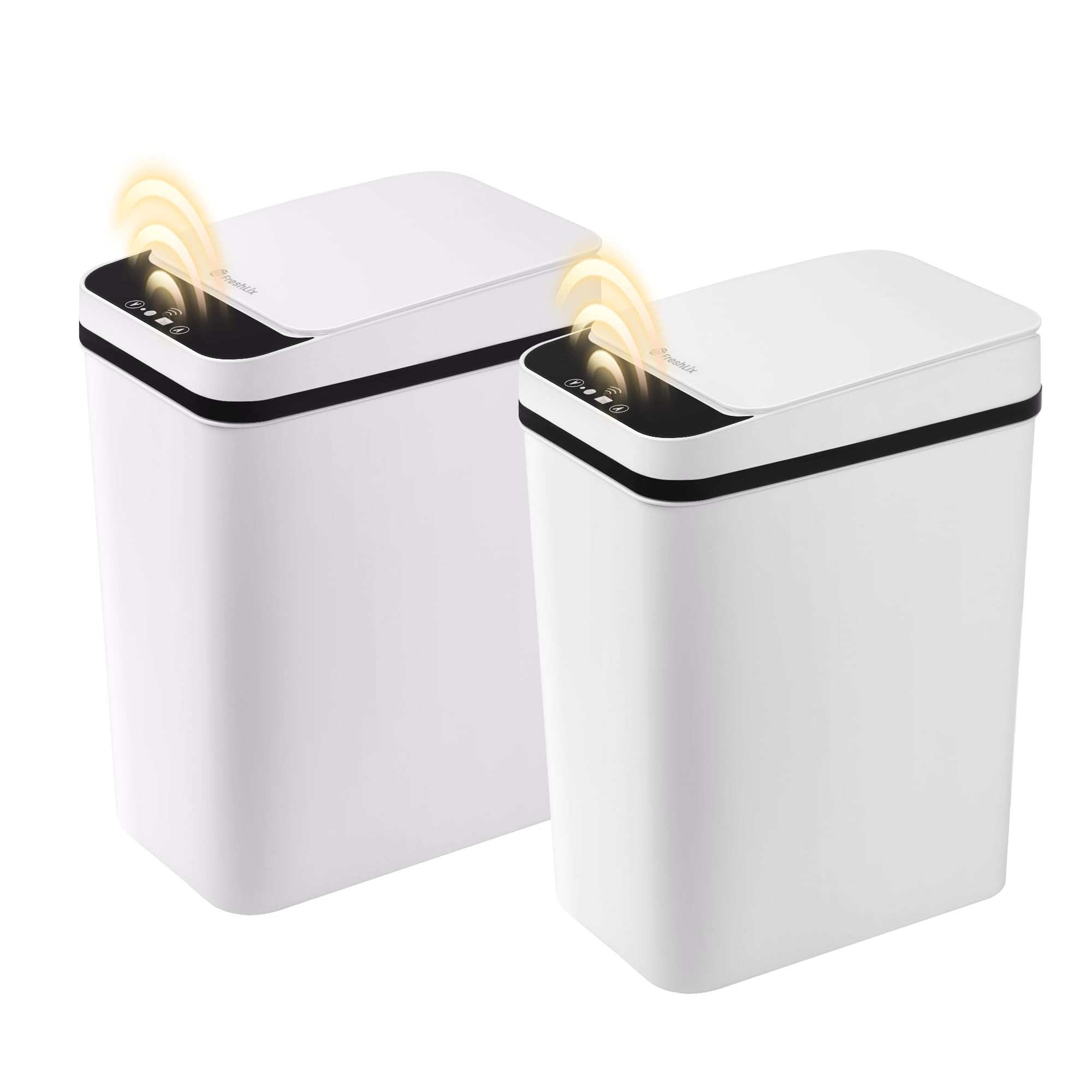 2 Pack Automatic Bathroom Trash Can 2.6 Gallon Smart Touchless Motion Sensor Trash Can with Lid E... | Amazon (US)