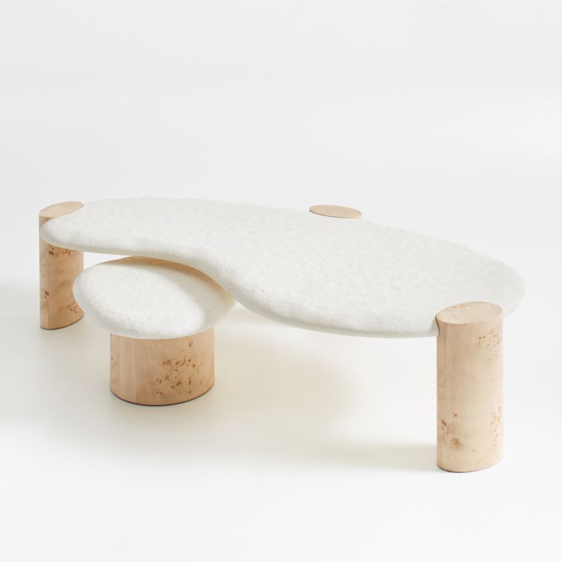 Sassolino Burl Wood Nesting Tables by Athena Calderone + Reviews | Crate & Barrel | Crate & Barrel