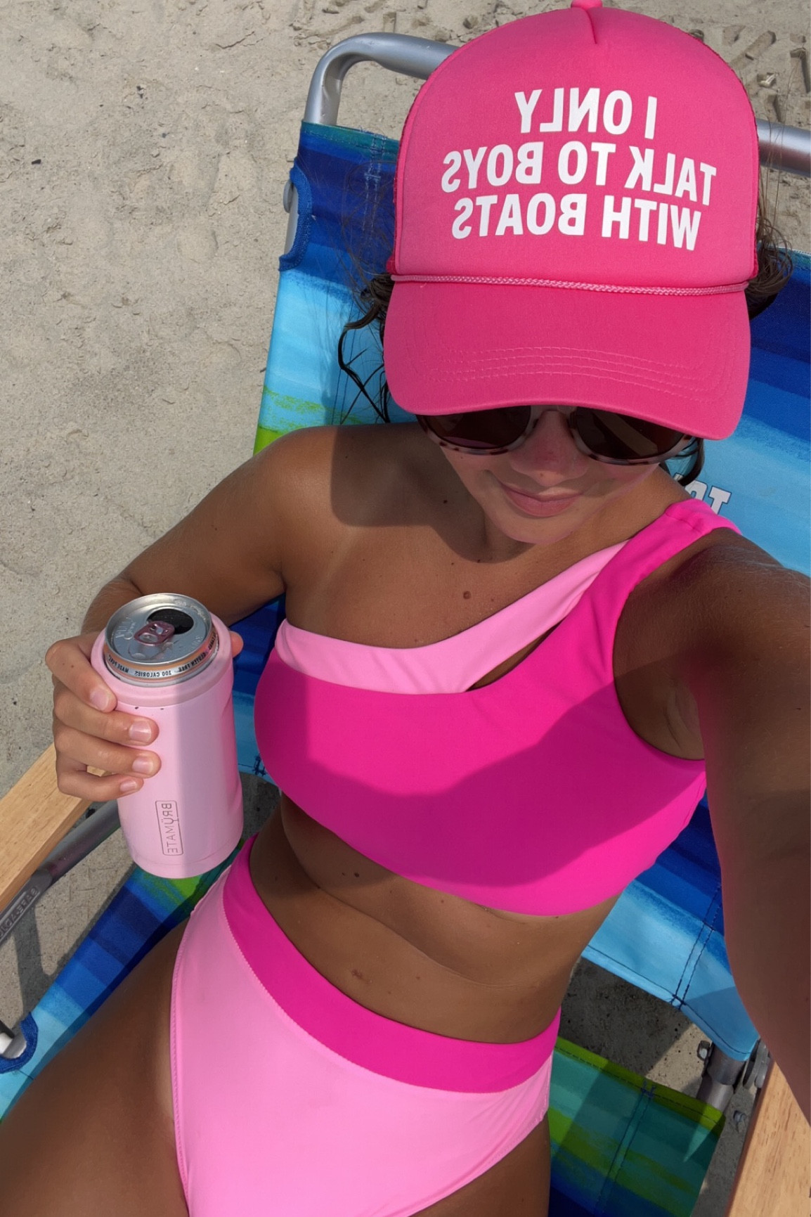 Pink bathing suit, Barbie swim, amazon bikini, brumate, 

Hat is Rich Broke Boutique 

#LTKSeasonal #LTKswim #LTKunder50
