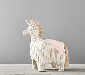Unicorn Shaped Storage Basket | Pottery Barn Kids