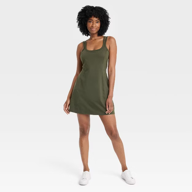 Women's Lined Knit Dress - All in Motion™ Black XS | Target