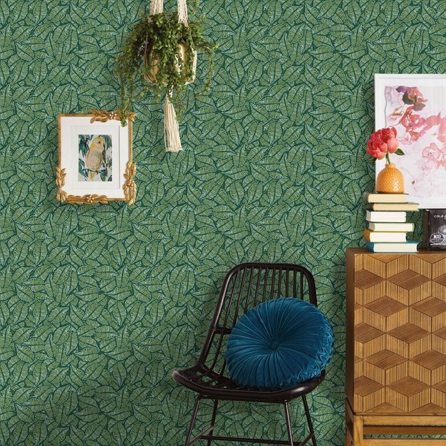 Layered Leaves Peel & Stick Wallpaper - Opalhouse™ | Target