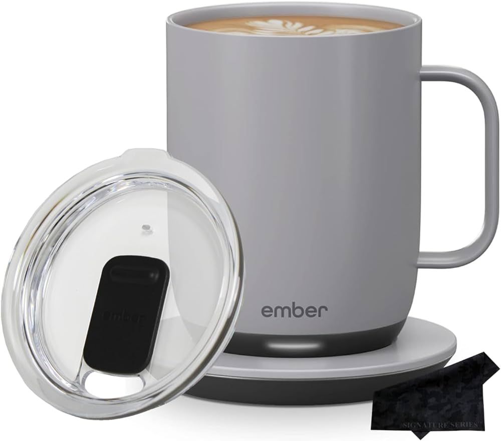 Ember Temperature Control Smart Mug 2, 14 oz, Grey, 80 min Battery Life | App Controlled Heated C... | Amazon (US)
