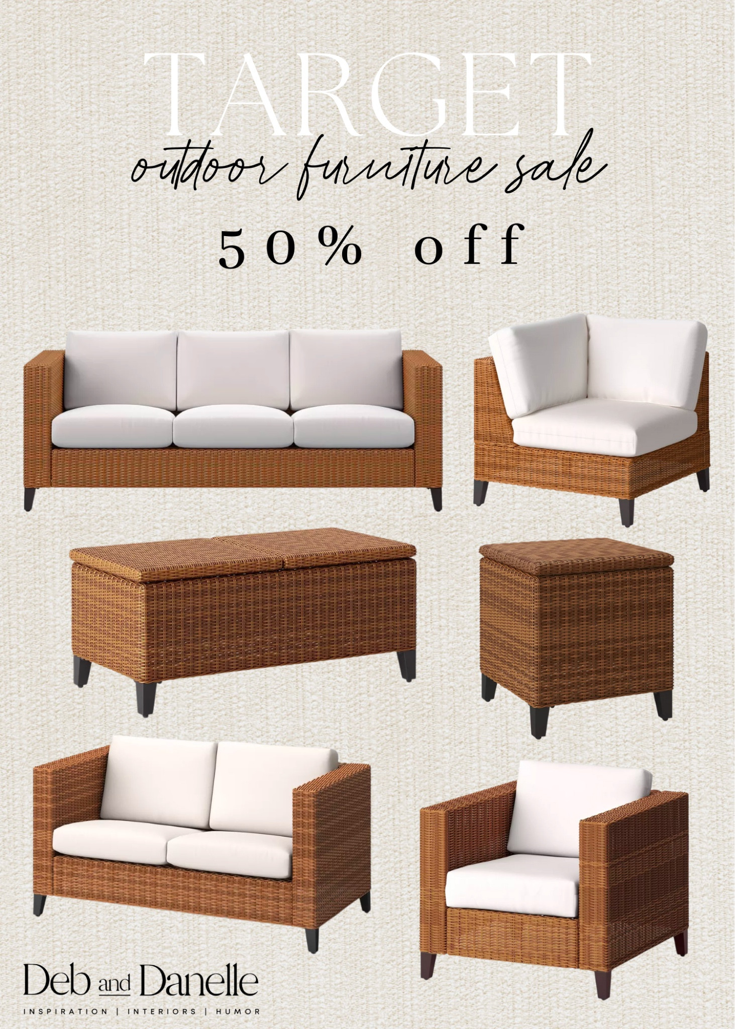 Outdoor furniture sale at Target

Target sale, daily deals, sale alert, order furniture sale, patio furniture, rattan furniture, clearance, sales today, Deb and Danelle 

#LTKhome #LTKsalealert #LTKSeasonal