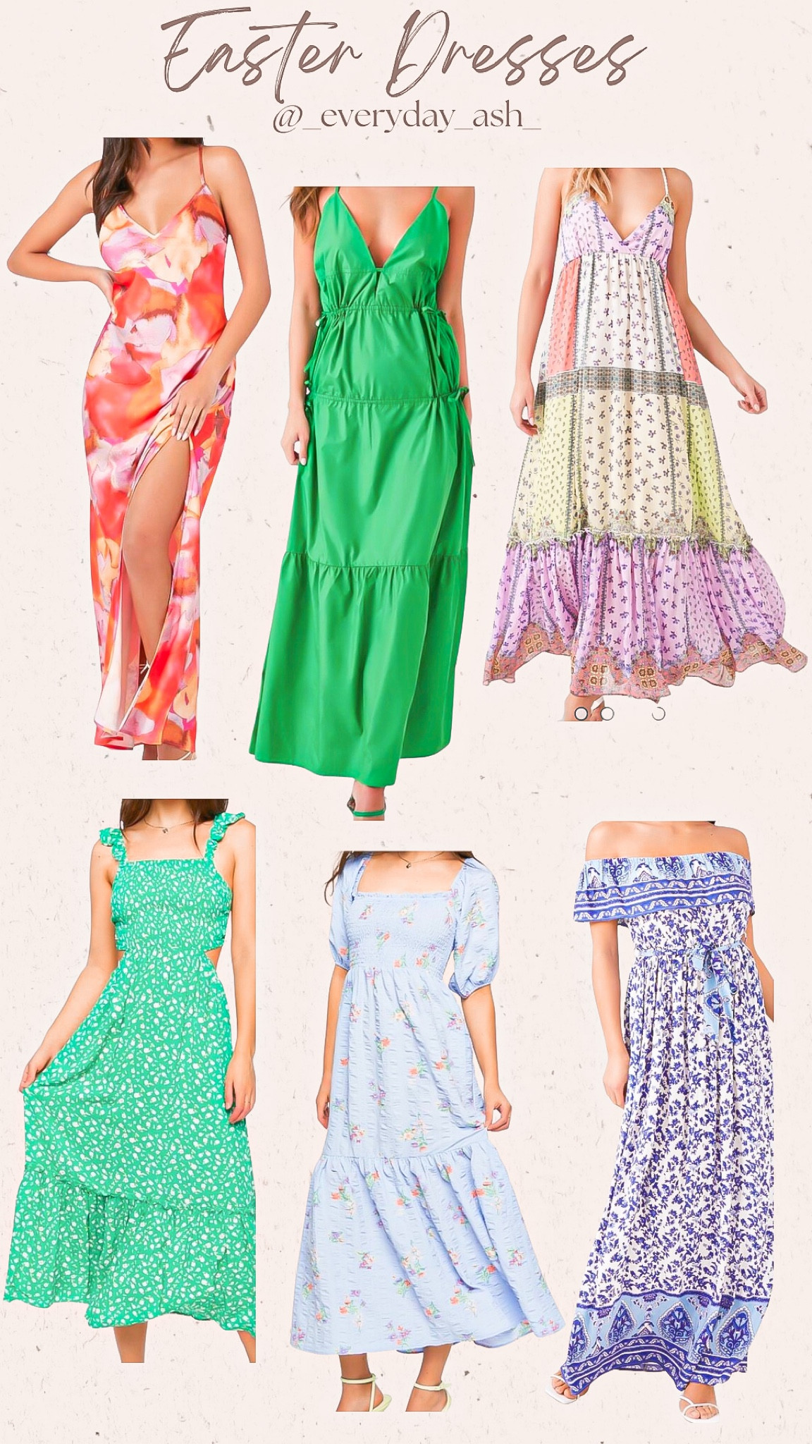 Easter Dresses 👗 that are also perfect for spring or vacation 🏝️ 

These colors are gorgeous 💚💕💜

These dresses are TTS

Maxi dress, floral maxi dress, red dress, green dress, free People dupe, blue maxi dress, spring outfit, vacation dress, spring dress, easter outfit, slit dress, slip dress, colorful closet 

#LTKFind #LTKstyletip #LTKsalealert