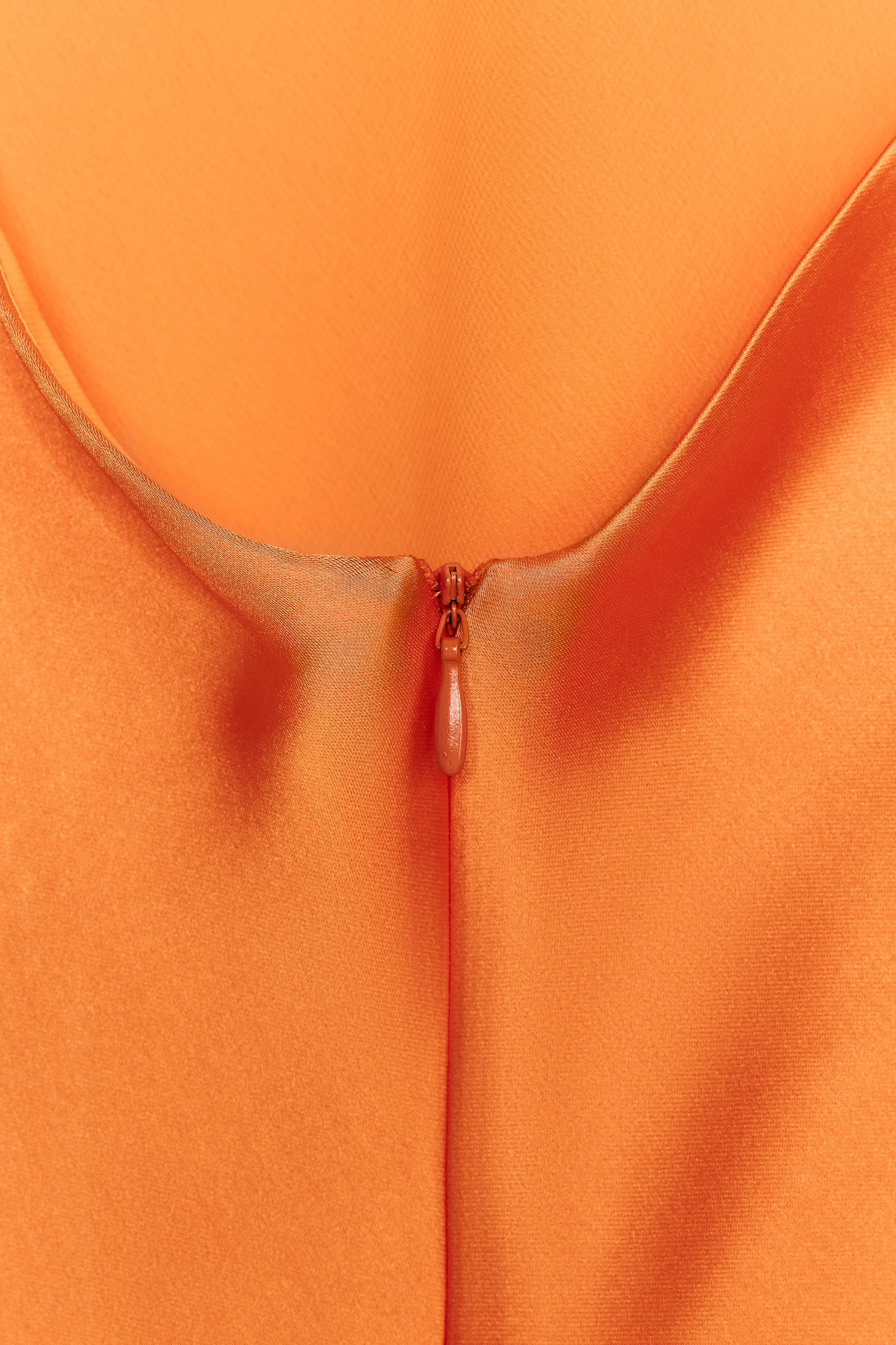 SATIN EFFECT MIDI DRESS | Zara US