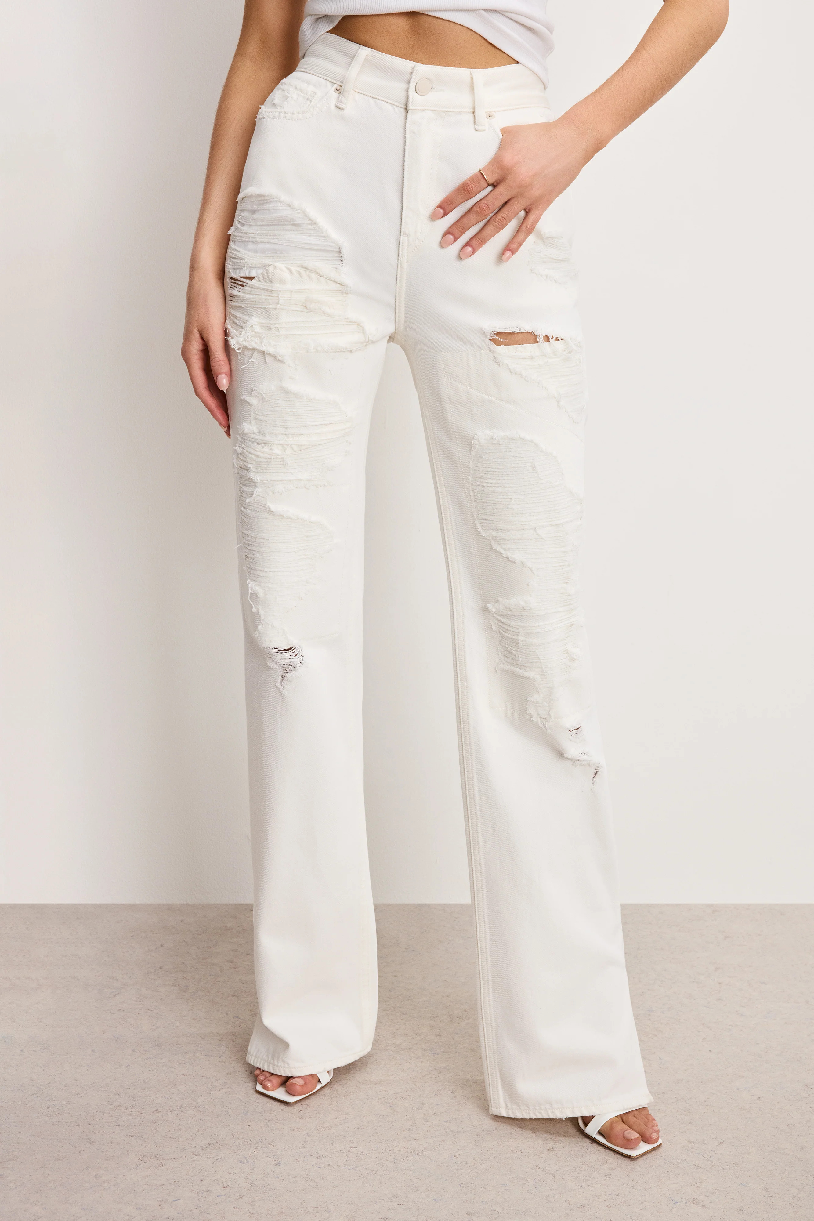 THE KHLOÉ JEAN LONG | CLOUD WHITE - GOOD AMERICAN | Good American